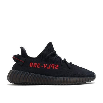 Adidas Yeezy Boost 350 V2 SPLY-350 Black Black Red Shoes