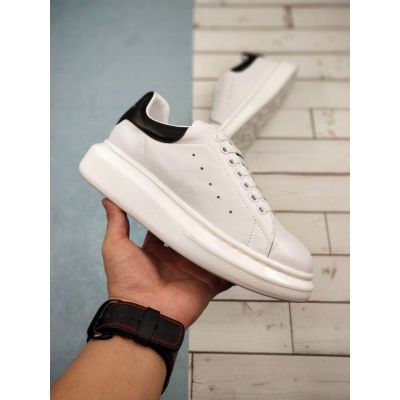  Alexander McQueen White and Black Oversized Sneakers