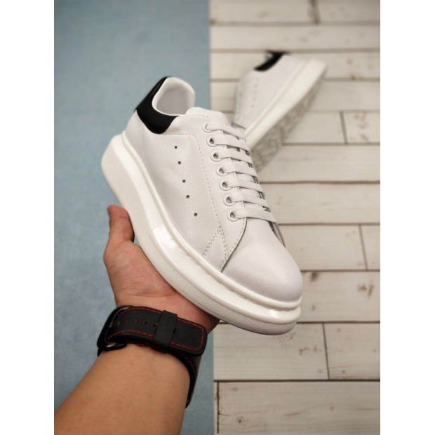  Alexander McQueen White and Black Oversized Sneakers