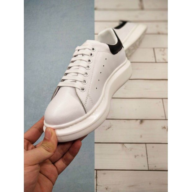  Alexander McQueen White and Black Oversized Sneakers