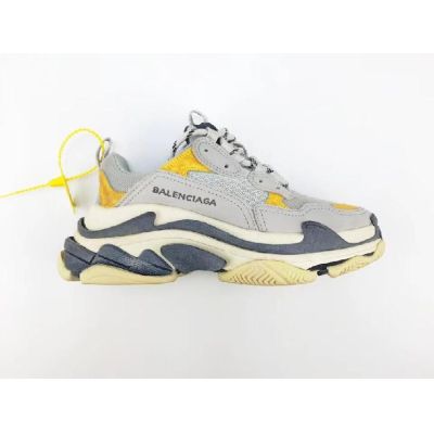  Triple S Grey Yellow Sneakers for Sale Online
