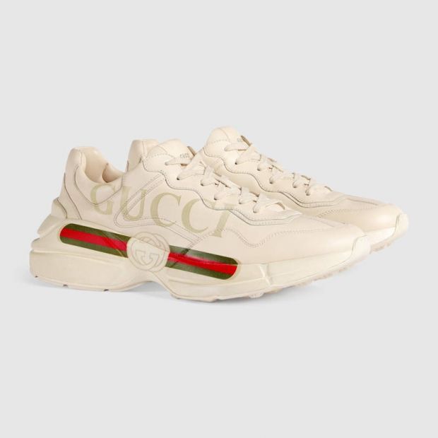  Rhyton Gucci logo leather sneaker Online