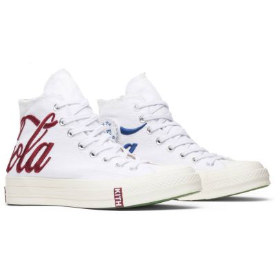 CHEAP CONVERSE CHUCK TAYLOR ALL-STAR 70S HI KITH X COCA COLA WHITE