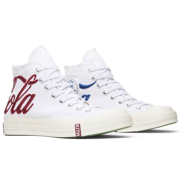 CHEAP CONVERSE CHUCK TAYLOR ALL-STAR 70S HI KITH X COCA COLA WHITE