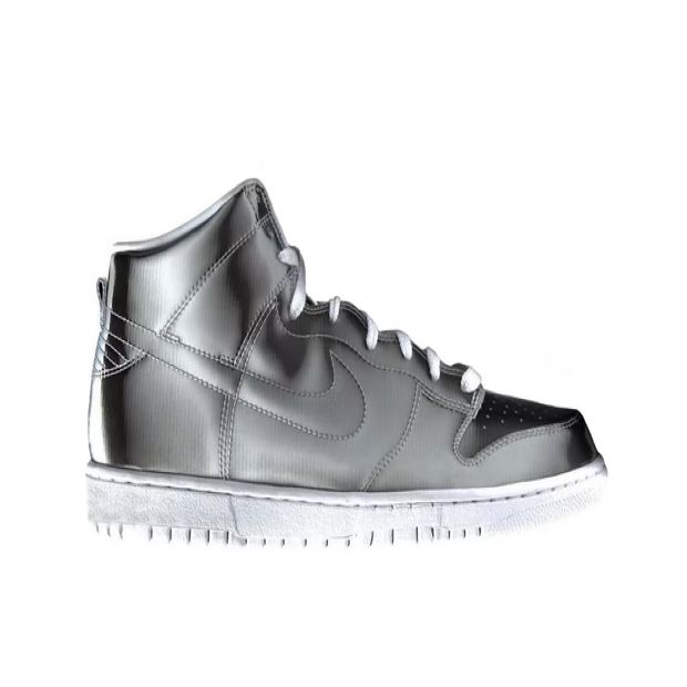  Nike Dunk High CLOT Metallic Silver