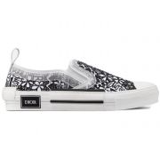 1ior And Shawn B23 Slip On Black White Embroidery