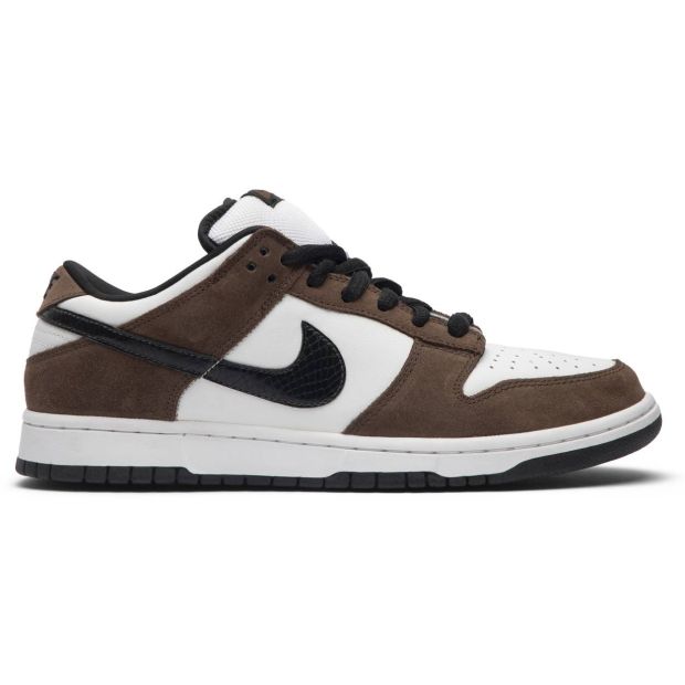  Nike SB Dunk Low White Black Trail End Brown