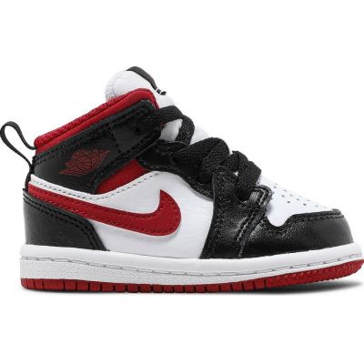  Air Jordan 1 Mid Black Gym Red (TD)