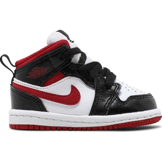  Air Jordan 1 Mid Black Gym Red (TD)