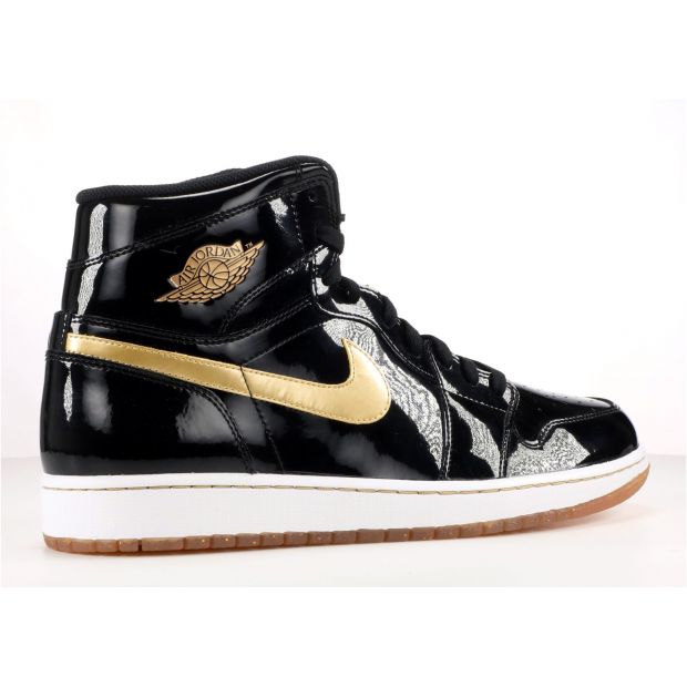 CHEAP AIR JORDAN 1 RETRO BLACK METALLIC GOLD (2013)