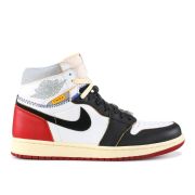  AIR JORDAN 1 RETRO HI NRG/UN "UNION" BLACK RED