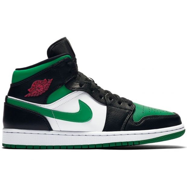 CHEAP AIR JORDAN 1 MID GREEN TOE