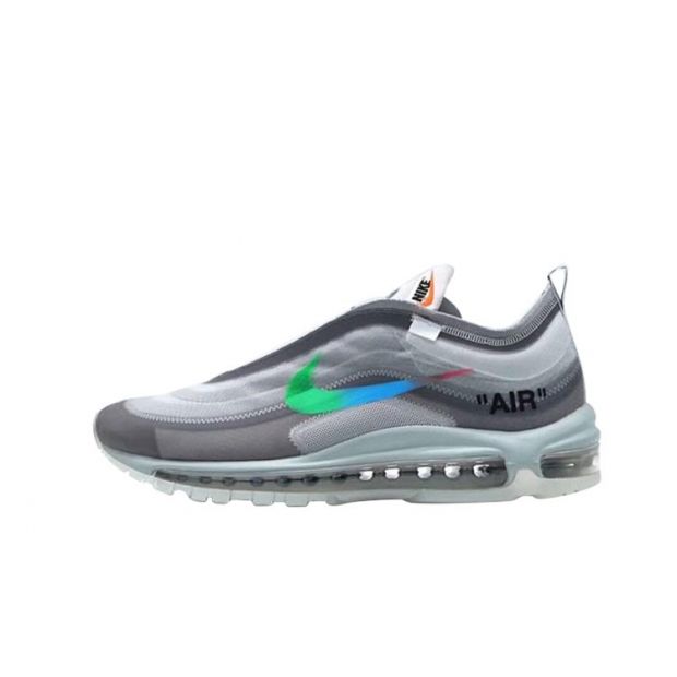 Off-White X Air Max 97 Grey Blue Sneakers for Sale