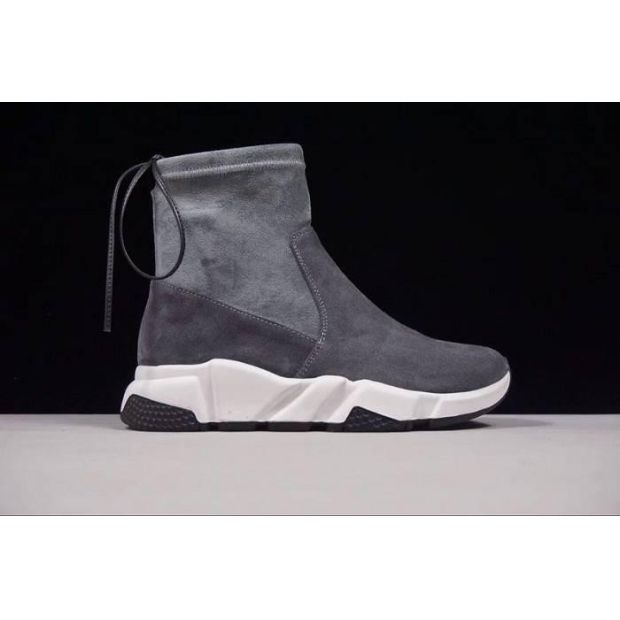  Fall/Winter Sheepskin Smoke Gray Sneakers