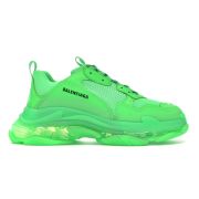  BALENCIAGA TRIPLE S NEON GREEN CLEAR SOLE