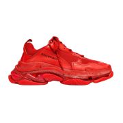 CHEAP BALENCIAGA TRIPLE S RED CLEAR SOLE