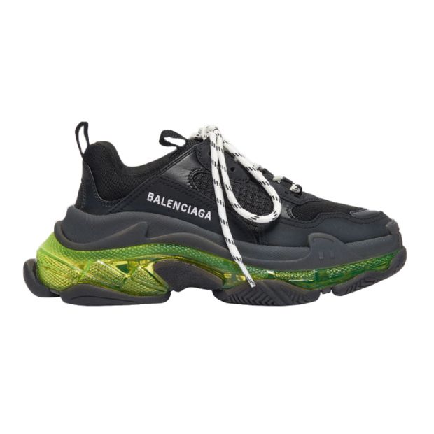 CHEAP BALENCIAGA TRIPLE S BLACK YELLOW FLUO