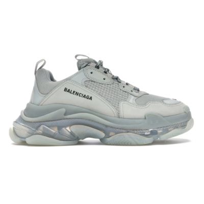 CHEAP BALENCIAGA TRIPLE S CLEAR SOLE GREY