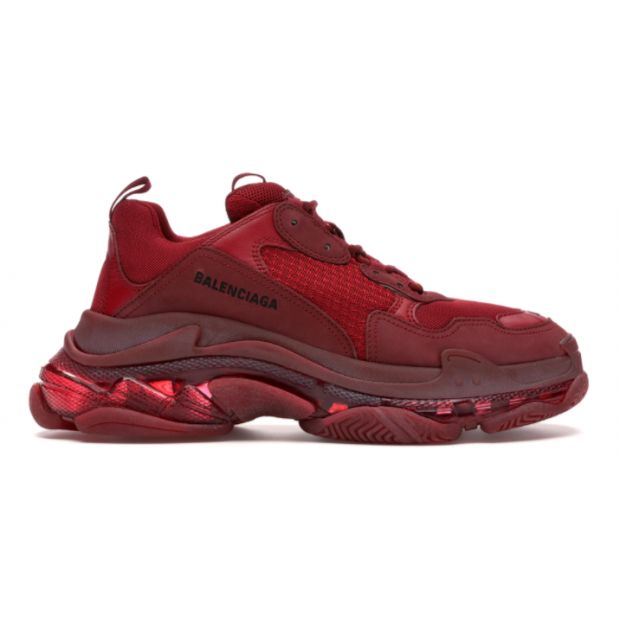 CHEAP BALENCIAGA TRIPLE S BURGUNDY RED