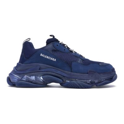 CHEAP BALENCIAGA TRIPLE S CLEAR SOLE NAVY