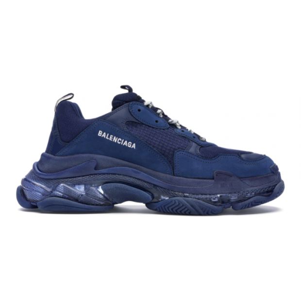 CHEAP BALENCIAGA TRIPLE S CLEAR SOLE NAVY