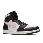  Air Jordan 1 Retro High Defiant White Black Gym Red