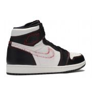  Air Jordan 1 Retro High Defiant White Black Gym Red