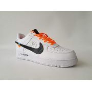  Air Force 1 X Off White "CUSTOM" White Black/Orange Online