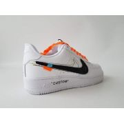  Air Force 1 X Off White "CUSTOM" White Black/Orange Online