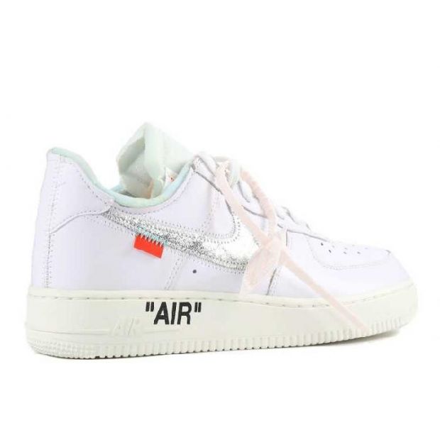 UA Air Force 1 07 OFF WHITE Metallic Silver Sail Online