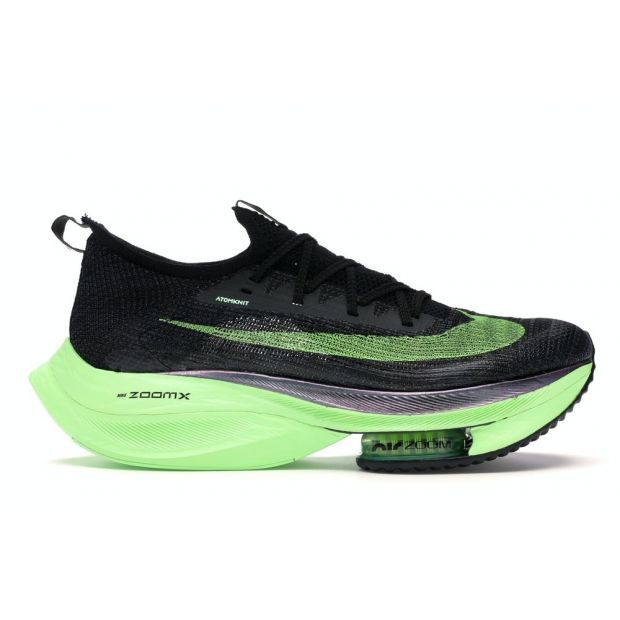  NIKE AIR ZOOM ALPHAFLY NEXT% BLACK ELECTRIC GREEN