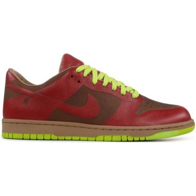  NIKE DUNK LOW 1-PIECE LASER VARSITY RED CHARTREUSE